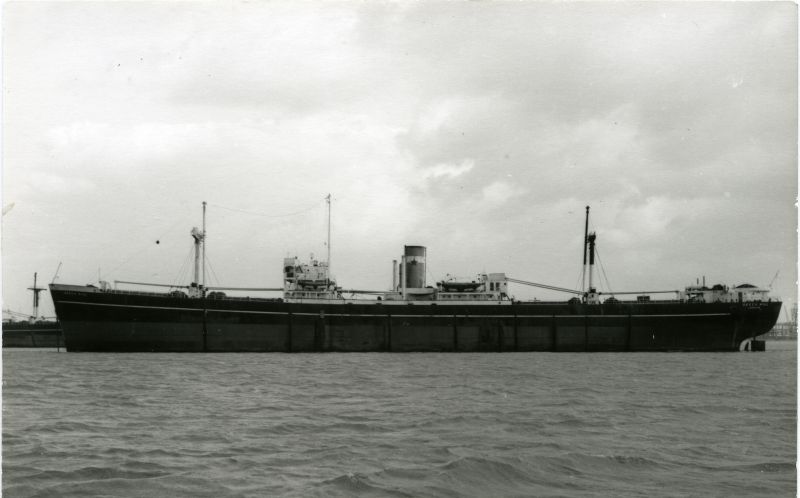  BEECH HILL, believed to be in the River Blackwater, with MALDEN HILL behind her bow and Bradwell power station being constructed behind her stern. 
Cat1 Blackwater-->Laid up ships Cat2 Ships and Boats-->Merchant -->Power